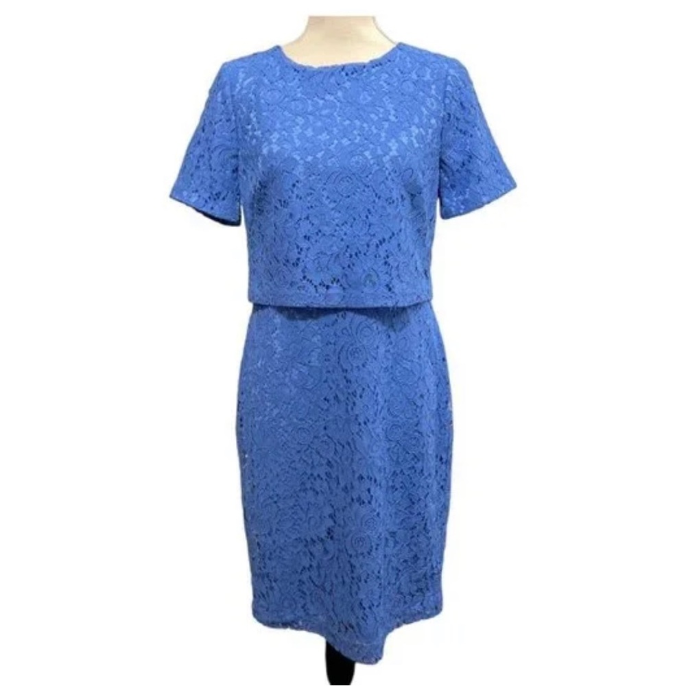 Polo ralph lauren blue dress lace